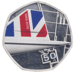 2019 SILVER PLATED 20 CENTS CONCORDE ( PROOF ) - WORLD COINS - Cambridgeshire Coins
