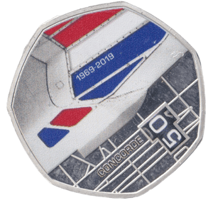 2019 SILVER PLATED 20 CENTS CONCORDE ( PROOF ) - WORLD COINS - Cambridgeshire Coins