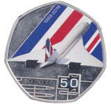 2019 SILVER PLATED 20 CENTS CONCORDE ( PROOF ) - WORLD COINS - Cambridgeshire Coins