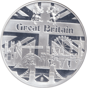 2019 SILVER PLATED MEDALLION GREAT BRITAIN ALBION - WORLD COINS - Cambridgeshire Coins