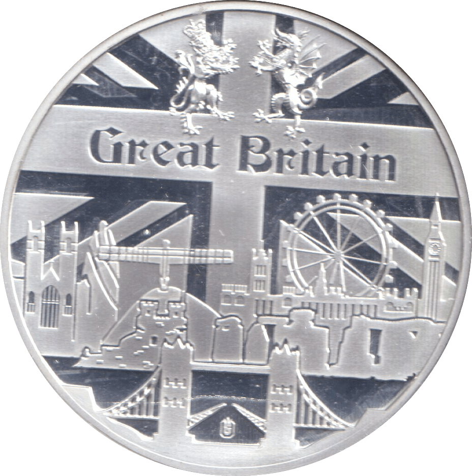 2019 SILVER PLATED MEDALLION GREAT BRITAIN ALBION - WORLD COINS - Cambridgeshire Coins