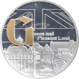 2019 SILVER PLATED MEDALLION GREAT BRITAIN GREEN AND PLEASANT LAND - WORLD COINS - Cambridgeshire Coins