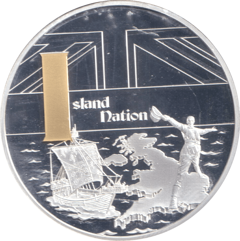 2019 SILVER PLATED MEDALLION GREAT BRITAIN ISLAND NATION - WORLD COINS - Cambridgeshire Coins