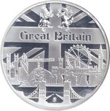 2019 SILVER PLATED MEDALLION GREAT BRITAIN ISLAND NATION - WORLD COINS - Cambridgeshire Coins