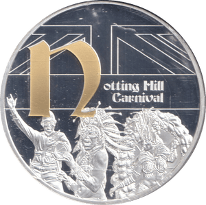 2019 SILVER PLATED MEDALLION GREAT BRITAIN NOTTING HILL CARNIVAL - WORLD COINS - Cambridgeshire Coins