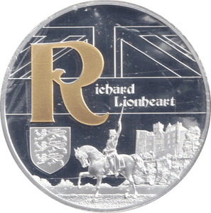 2019 SILVER PLATED MEDALLION GREAT BRITAIN RICHARD LIONHEART - WORLD COINS - Cambridgeshire Coins