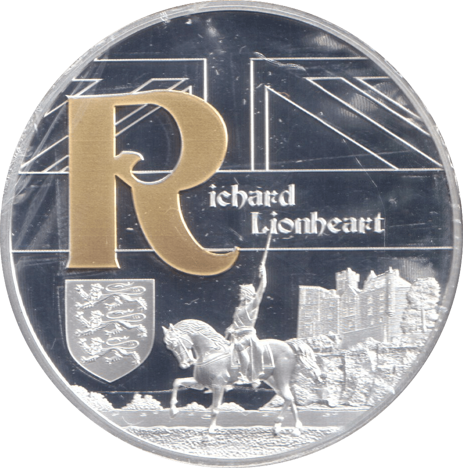 2019 SILVER PLATED MEDALLION GREAT BRITAIN RICHARD LIONHEART - WORLD COINS - Cambridgeshire Coins