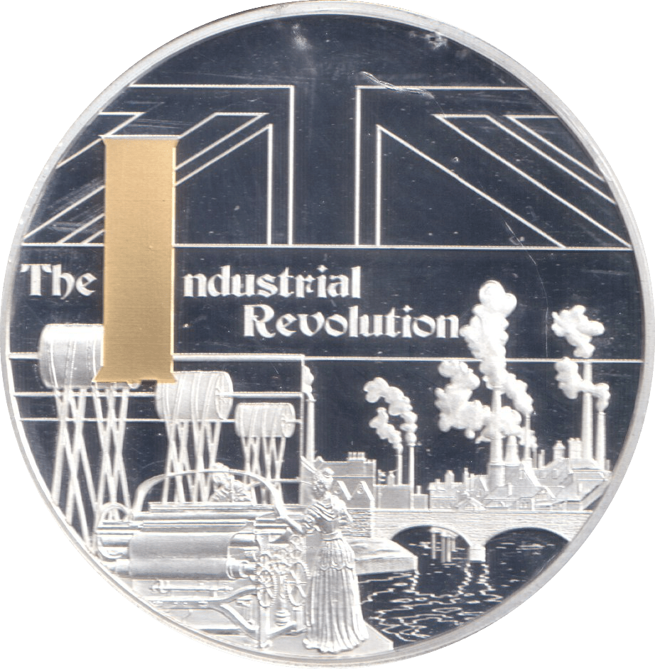 2019 SILVER PLATED MEDALLION GREAT BRITAIN THE INDUSTRIAL REVOLUTION - WORLD COINS - Cambridgeshire Coins