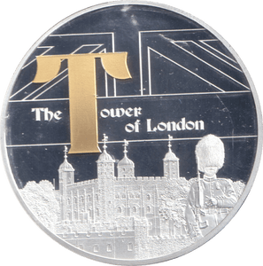 2019 SILVER PLATED MEDALLION GREAT BRITAIN THE TOWER OF LONDON - WORLD COINS - Cambridgeshire Coins
