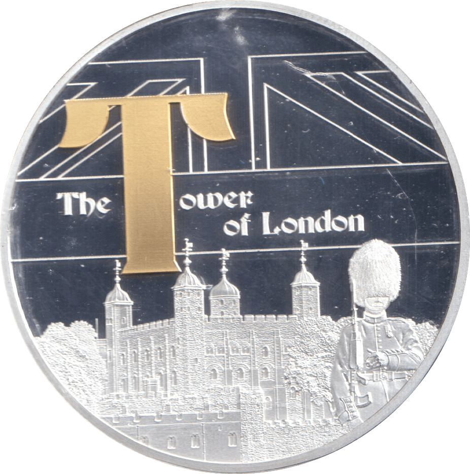 2019 SILVER PLATED MEDALLION GREAT BRITAIN THE TOWER OF LONDON - WORLD COINS - Cambridgeshire Coins
