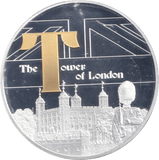 2019 SILVER PLATED MEDALLION GREAT BRITAIN THE TOWER OF LONDON - WORLD COINS - Cambridgeshire Coins