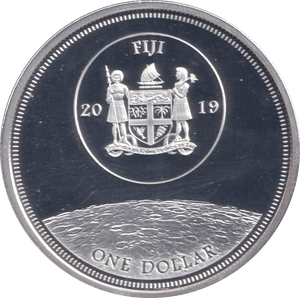 2019 SILVER PLATED ONE DOLLAR FIJI - WORLD COINS - Cambridgeshire Coins