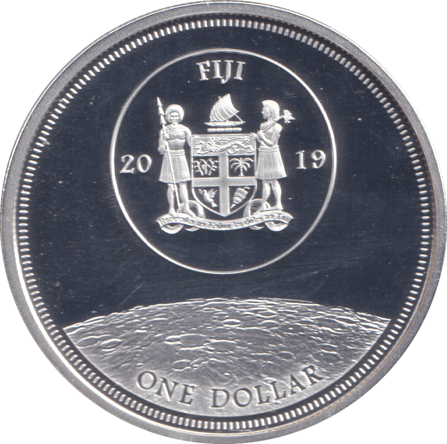 2019 SILVER PLATED ONE DOLLAR FIJI - WORLD COINS - Cambridgeshire Coins