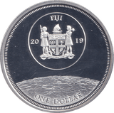 2019 SILVER PLATED ONE DOLLAR FIJI - WORLD COINS - Cambridgeshire Coins