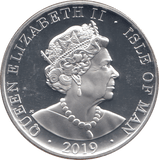 2019 SILVER PROOF 1OZ FINE SILVER ISLE OF MAN - SILVER WORLD COINS - Cambridgeshire Coins