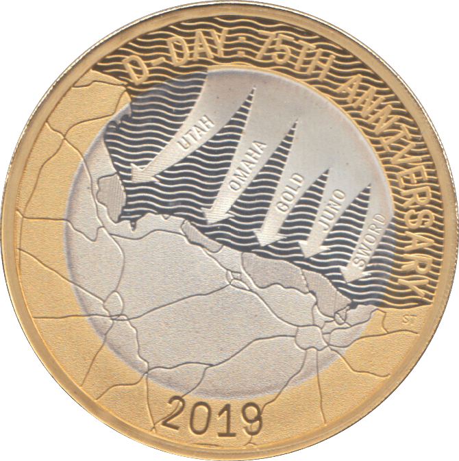 2019 SILVER PROOF 2 POUNDS D DAY 75TH ANNIVERSARY - £2 Silver Proof - Cambridgeshire Coins