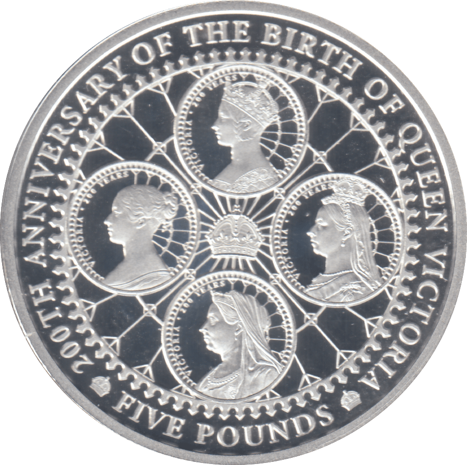 2019 SILVER PROOF £5 ALDERNEY - SILVER WORLD COINS - Cambridgeshire Coins
