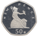 2019 SILVER PROOF 50 P - 50P Silver Proof - Cambridgeshire Coins