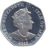 2019 SILVER PROOF 50P ISLE OF MAN - SILVER WORLD COINS - Cambridgeshire Coins