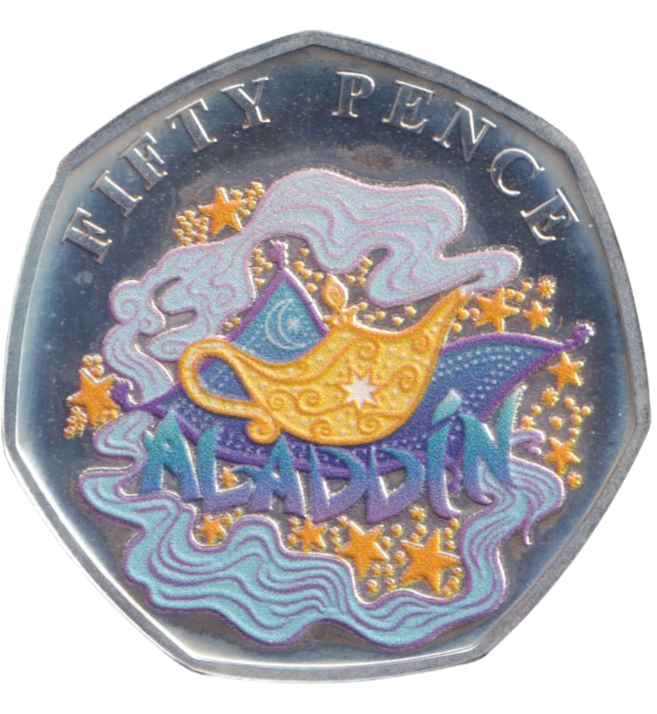 2019 SILVER PROOF ALADDIN 50P - 50P Silver Proof - Cambridgeshire Coins