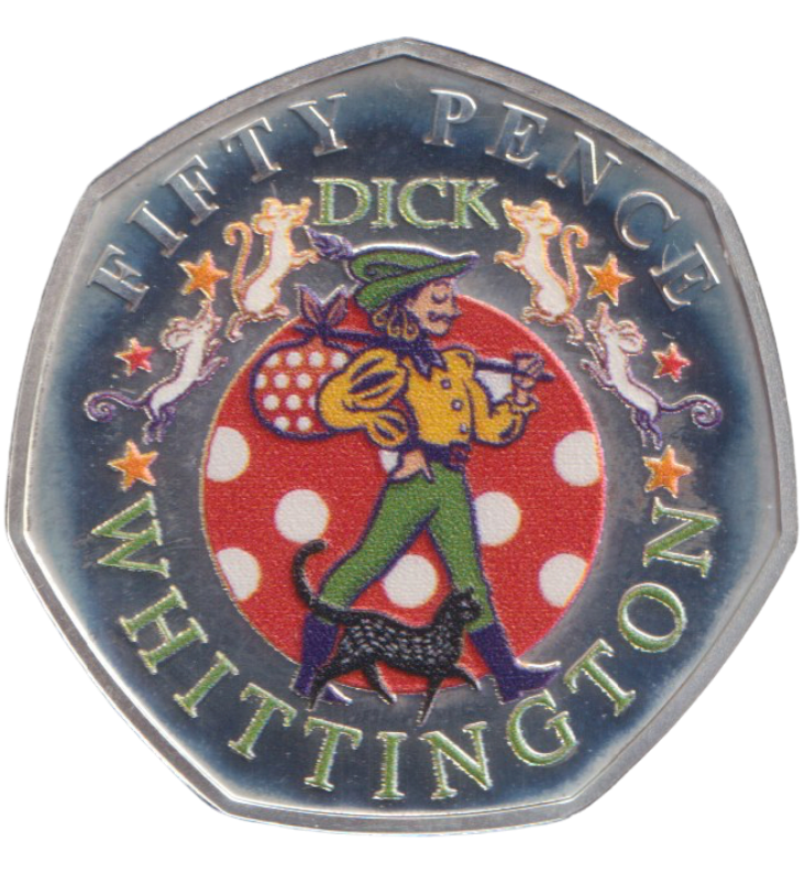 2019 SILVER PROOF DICK WHITTINGTON 50P - 50P Silver Proof - Cambridgeshire Coins