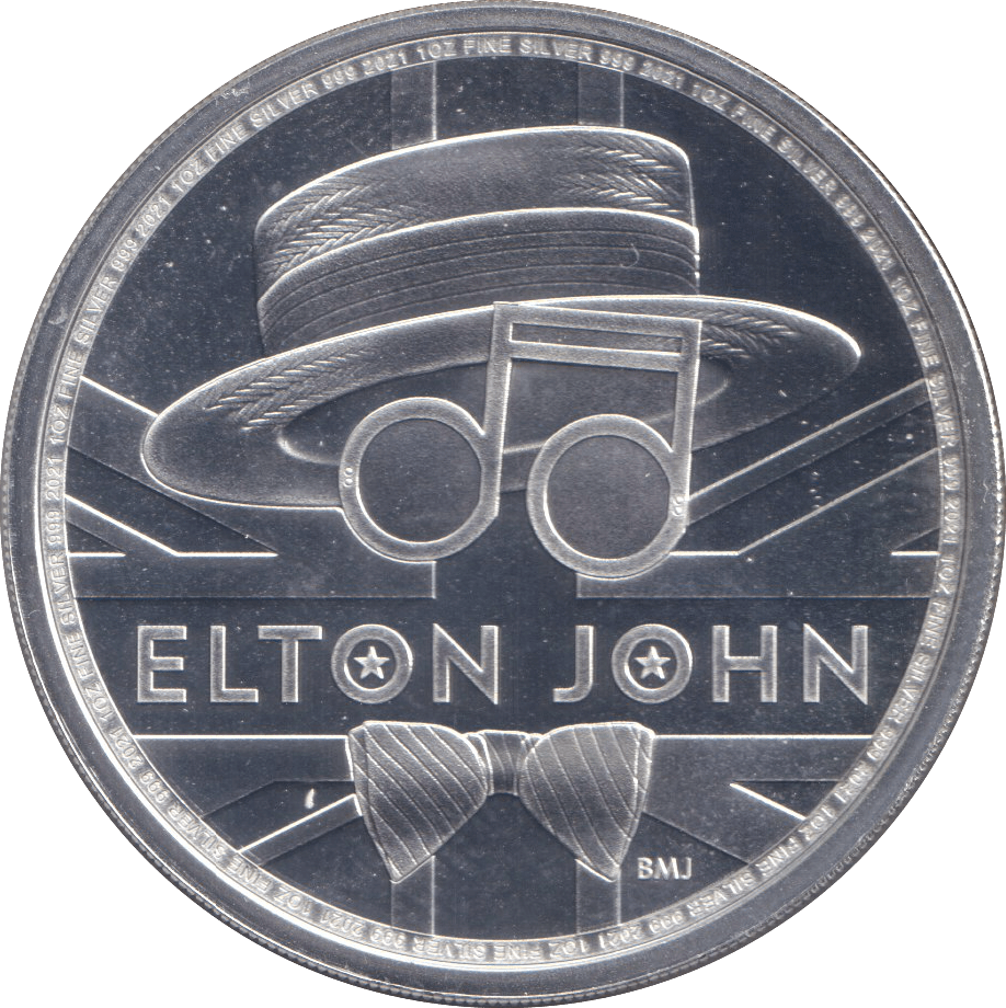 2019 SILVER PROOF ELTON JOHN - WORLD COINS - Cambridgeshire Coins