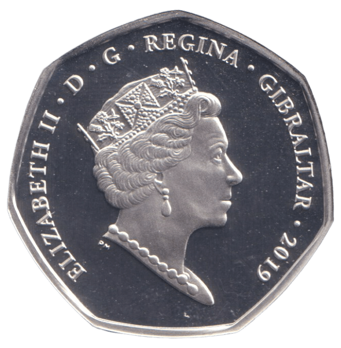 2019 SILVER PROOF FIFTY PENCE D - DAY GIBRALTAR - 50P Silver Proof - Cambridgeshire Coins