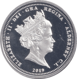 2019 SILVER PROOF FIVE POUND THE FIRST MOOND LANDING ALDERNEY - SILVER WORLD COINS - Cambridgeshire Coins