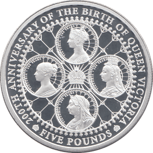 2019 SILVER PROOF FIVE POUNDS ALDERNEY - SILVER WORLD COINS - Cambridgeshire Coins