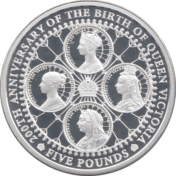2019 SILVER PROOF FIVE POUNDS ALDERNEY - SILVER WORLD COINS - Cambridgeshire Coins