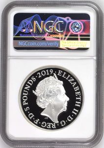 2019 SILVER PROOF FIVE POUNDS PIEDFORT BIRTH OF VICTORIA PF70 NGC - NGC SILVER COINS - Cambridgeshire Coins