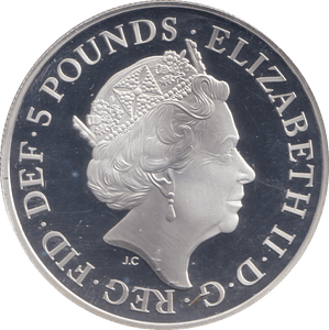 2019 SILVER PROOF FIVE POUND - SILVER WORLD COINS - Cambridgeshire Coins
