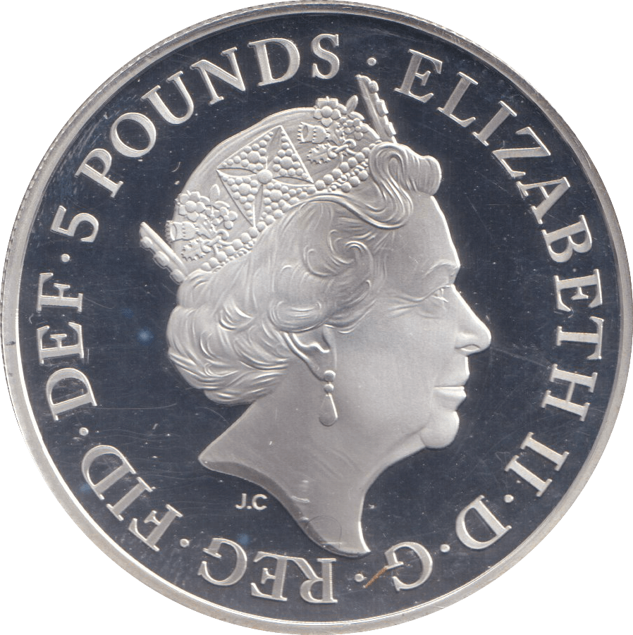 2019 SILVER PROOF FIVE POUND - SILVER WORLD COINS - Cambridgeshire Coins