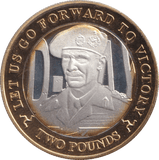 2019 SILVER PROOF LET US GO FORWARD TO VICTORY TWO POUNDS ISLE OF MAN - SILVER WORLD COINS - Cambridgeshire Coins