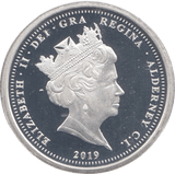 2019 SILVER PROOF ONE POUND ALDERNEY - SILVER WORLD COINS - Cambridgeshire Coins