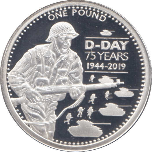 2019 SILVER PROOF ONE POUND ALDERNEY - SILVER WORLD COINS - Cambridgeshire Coins