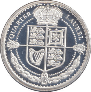 2019 SILVER PROOF QUARTER LAUREL TRISTAN DA CUNHA - SILVER WORLD COINS - Cambridgeshire Coins