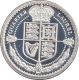 2019 SILVER PROOF QUARTER LAUREL TRISTAN DA CUNHA - SILVER WORLD COINS - Cambridgeshire Coins