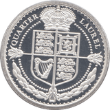 2019 SILVER PROOF QUARTER LAUREL TRISTAN DA CUNHA - SILVER WORLD COINS - Cambridgeshire Coins