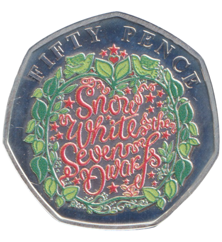 2019 SILVER PROOF SNOW WHITE 50P - 50P Silver Proof - Cambridgeshire Coins