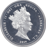 2019 SILVER PROOF TWO POUND CONCORDE FIRST FLIGHT ALDERNEY - SILVER WORLD COINS - Cambridgeshire Coins