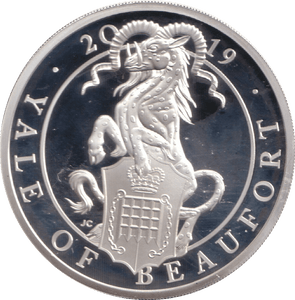 2019 SILVER PROOF TWO POUND QUEEN'S BEASTS YALE OF BEAUFORT - SILVER WORLD COINS - Cambridgeshire Coins