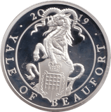 2019 SILVER PROOF TWO POUND QUEEN'S BEASTS YALE OF BEAUFORT - SILVER WORLD COINS - Cambridgeshire Coins