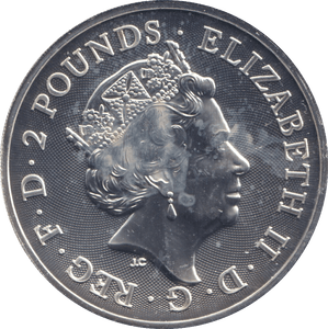 2019 SILVER PROOF TWO POUND YEAR OF THE PIG - SILVER WORLD COINS - Cambridgeshire Coins