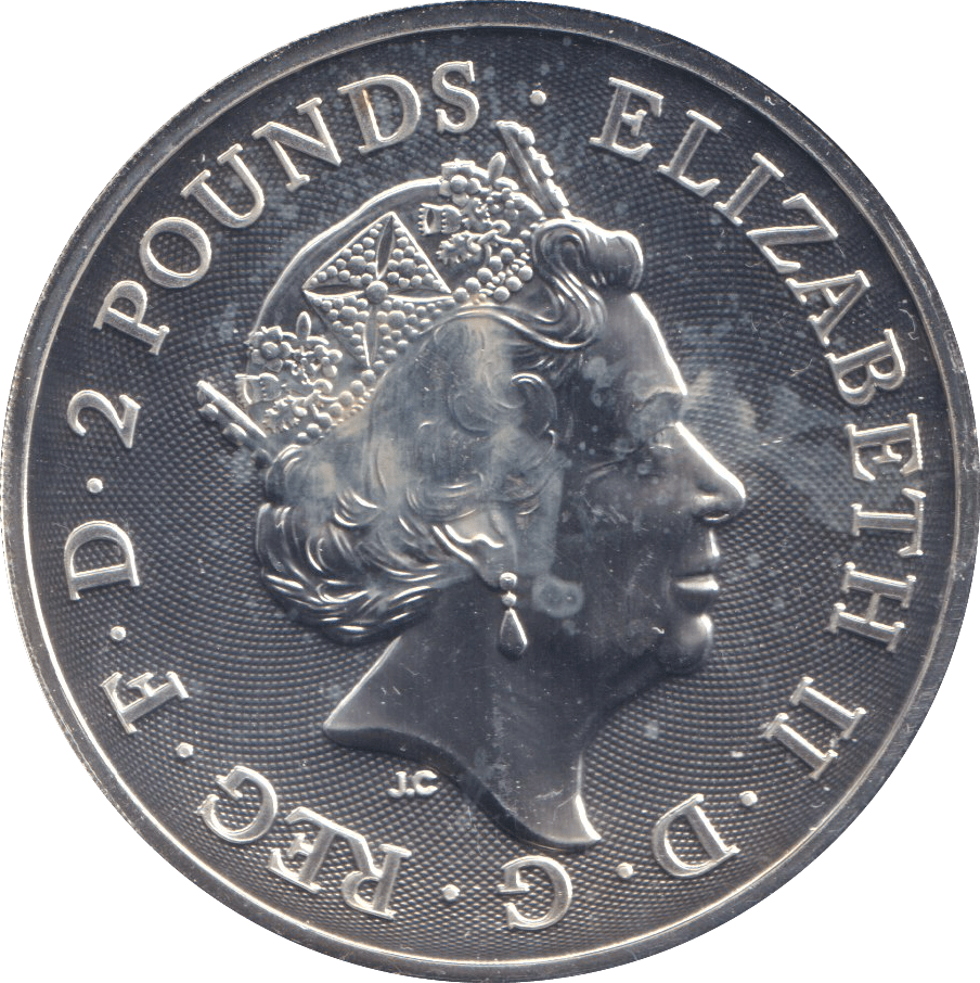 2019 SILVER PROOF TWO POUND YEAR OF THE PIG - SILVER WORLD COINS - Cambridgeshire Coins