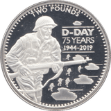 2019 SILVER PROOF TWO POUNDS ALDERNEY - SILVER WORLD COINS - Cambridgeshire Coins