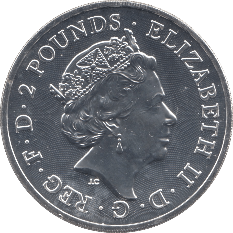 2019 SILVER ROYAL ARMS TWO POUNDS UK - SILVER WORLD COINS - Cambridgeshire Coins