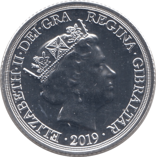 2019 SILVER SOVEREIGN GIBRALTAR - SILVER WORLD COINS - Cambridgeshire Coins