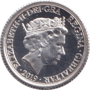 2019 SILVER ¼ SOVEREIGN ( PROOF ) - SILVER WORLD COINS - Cambridgeshire Coins