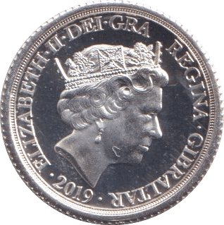 2019 SILVER ¼ SOVEREIGN ( PROOF ) - SILVER WORLD COINS - Cambridgeshire Coins